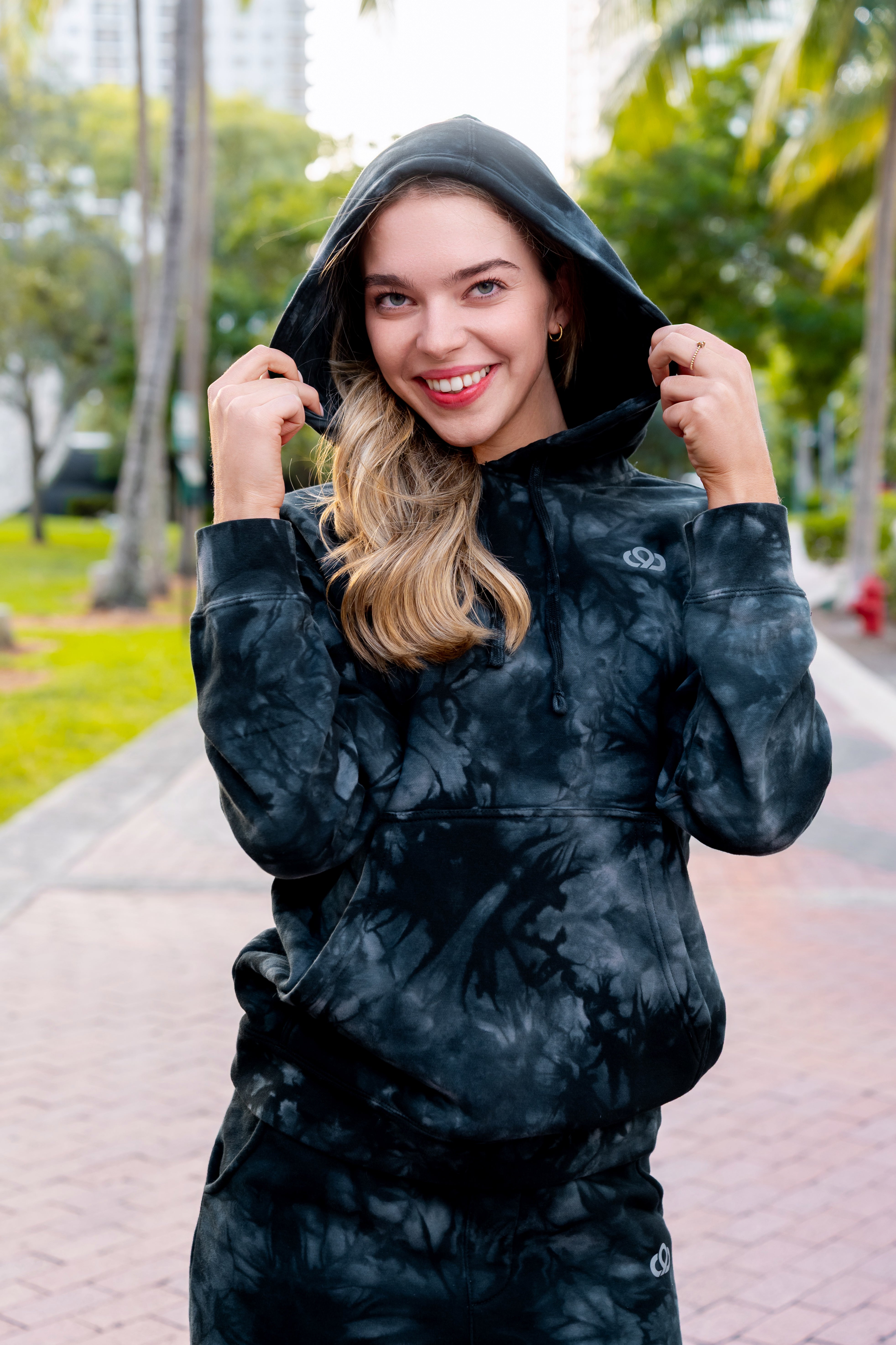 Black Tye Dye Hoodie