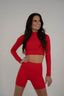 Kids Red Empower Crop Top unlined