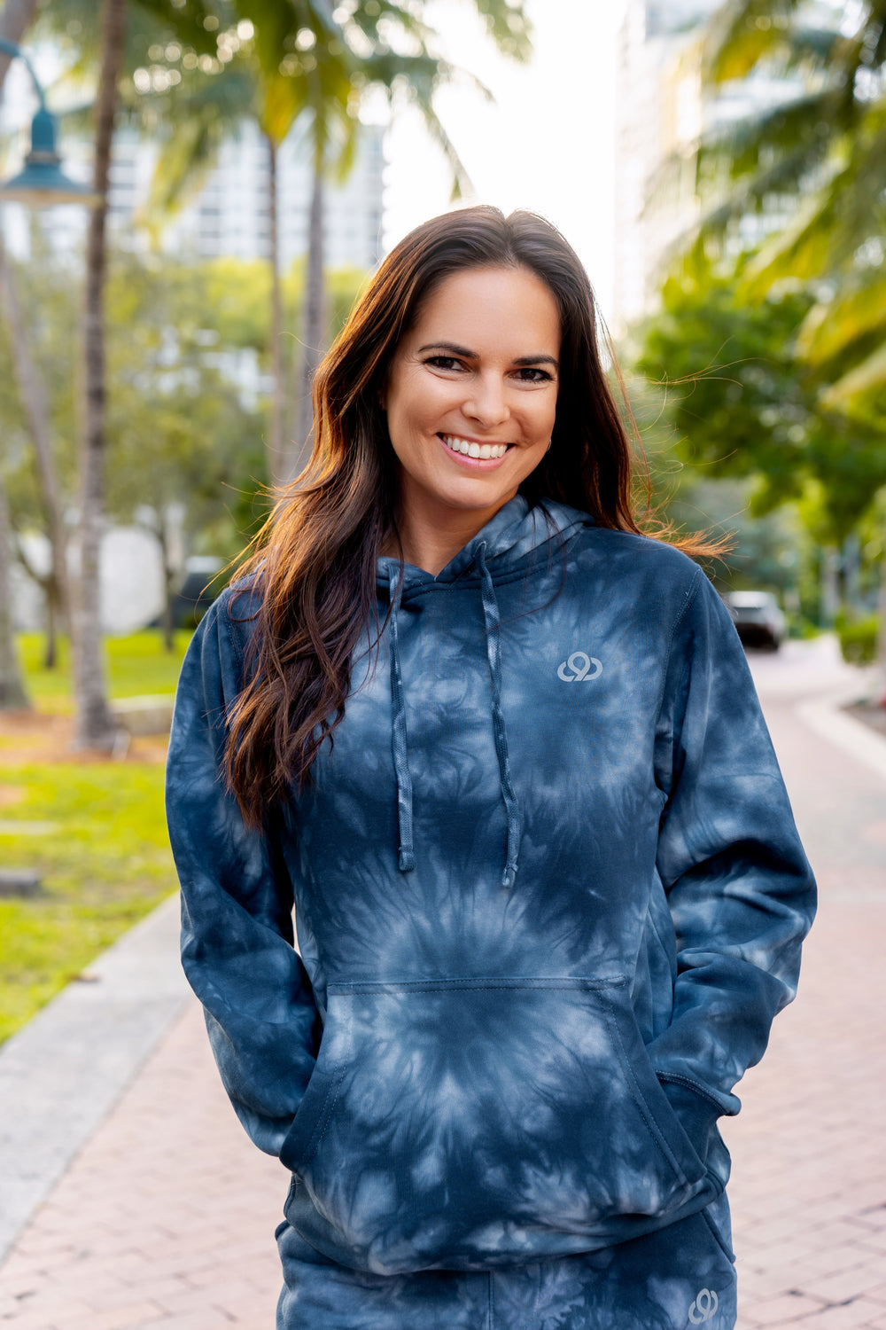 Navy Tye Dye Hoodie