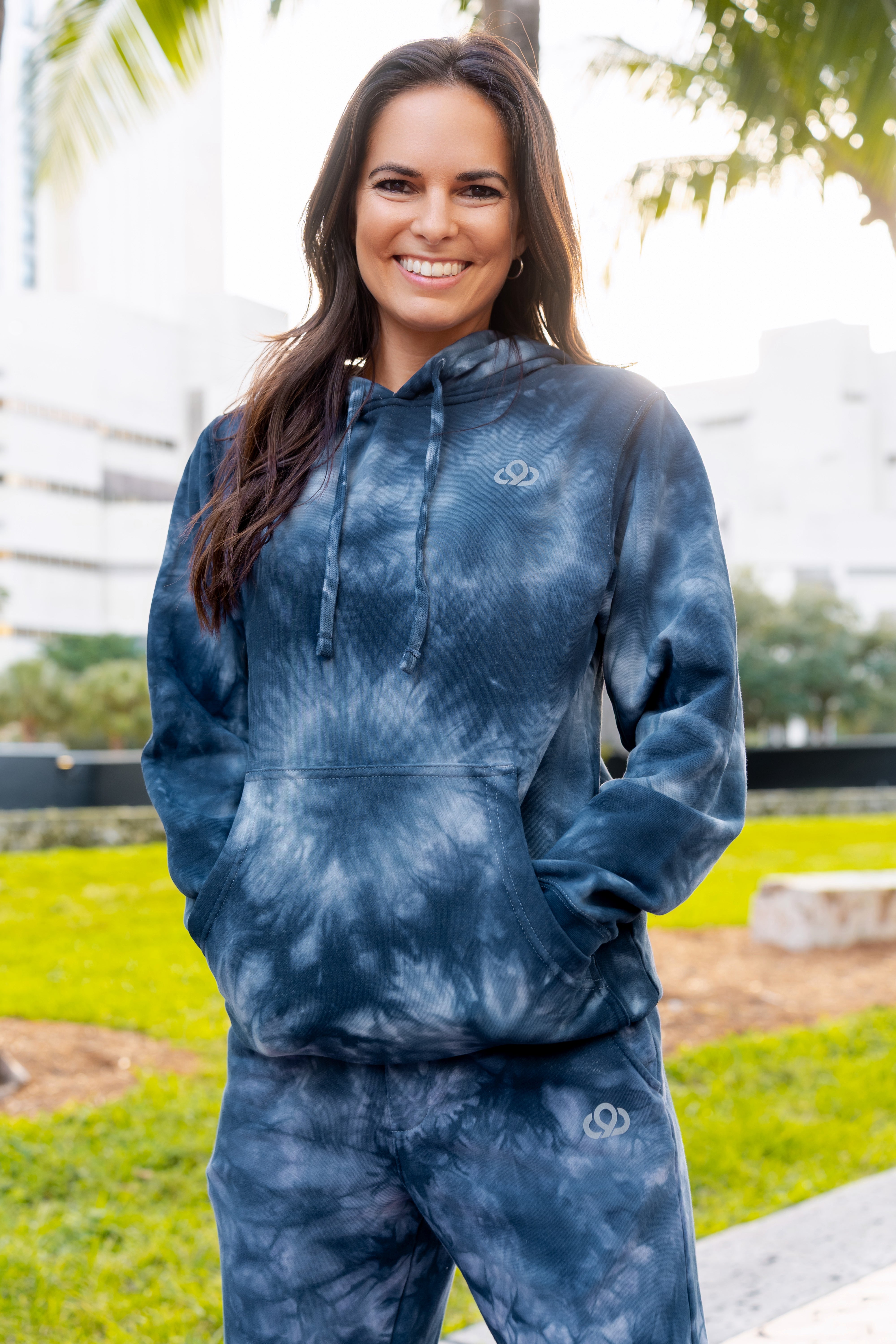 Navy Tye Dye Hoodie