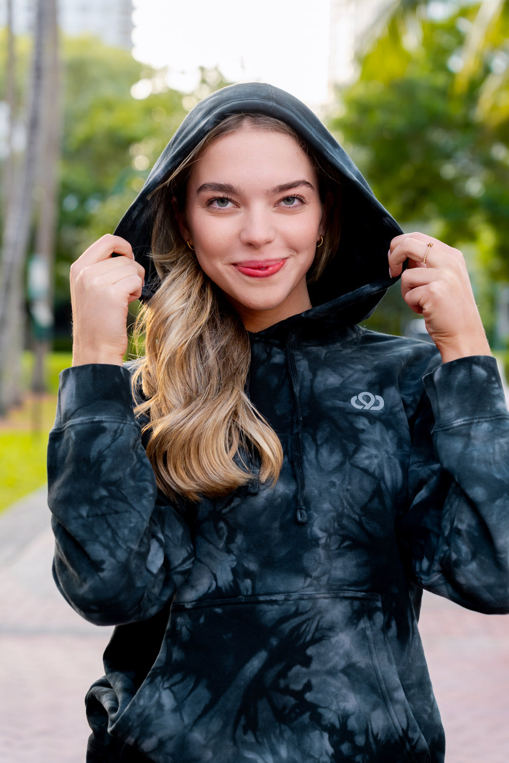 Black Tye Dye Hoodie