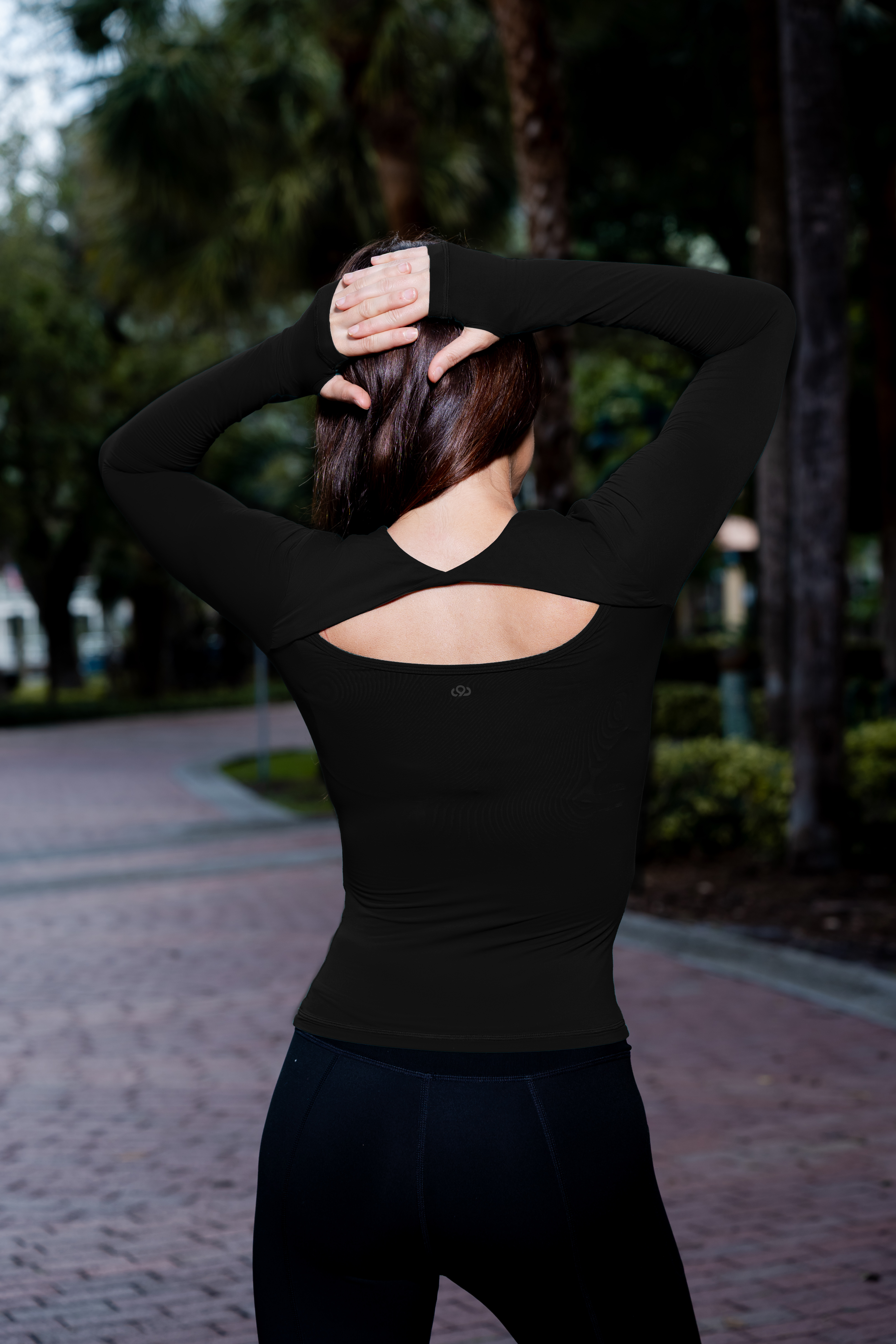 Long Sleeve Black Cloud Top